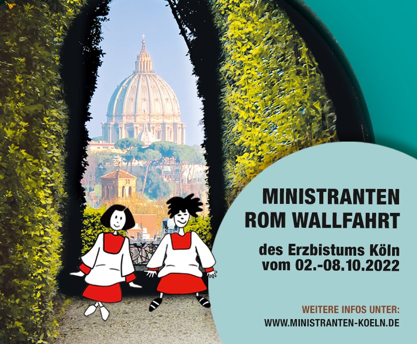 Plakat: Rom-Wallfahrt 2022 (c) Erzbistum Köln / Petra Beckers
