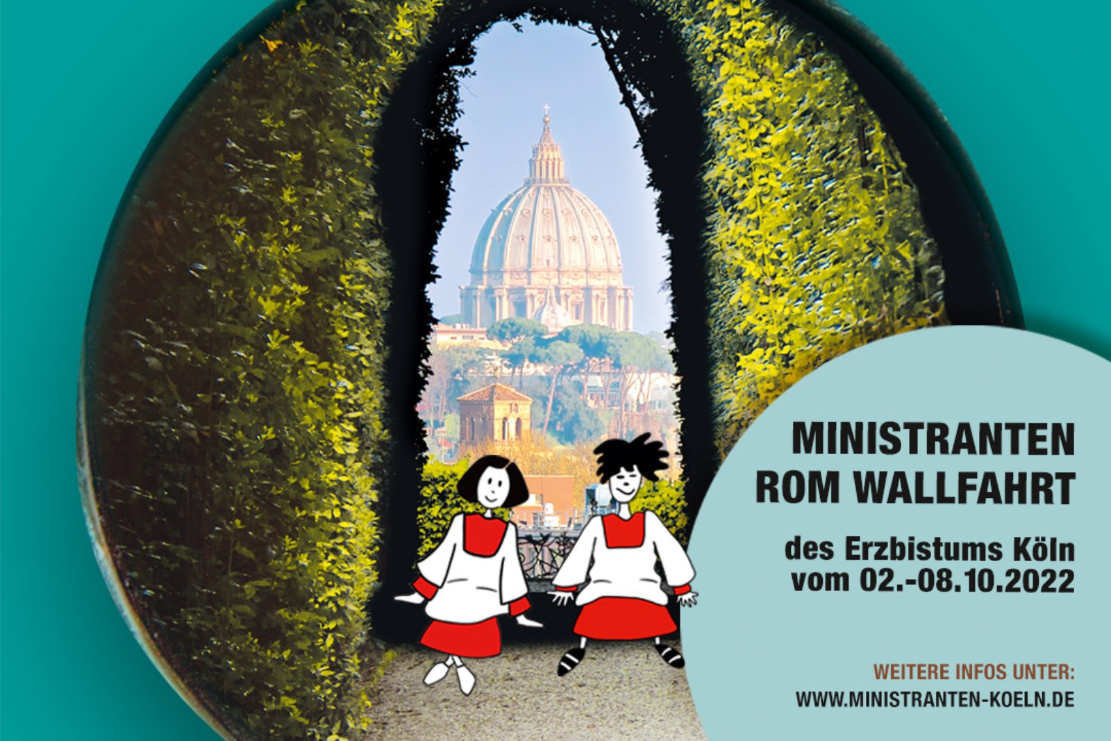 Plakat: Rom-Wallfahrt 2022 (c) Erzbistum Köln / Petra Beckers