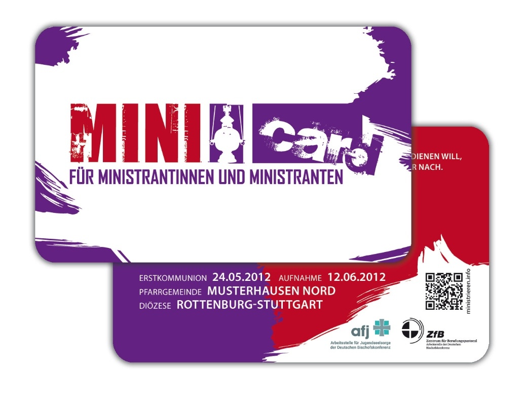 Ministrantenausweis im Scheckkartenformat
