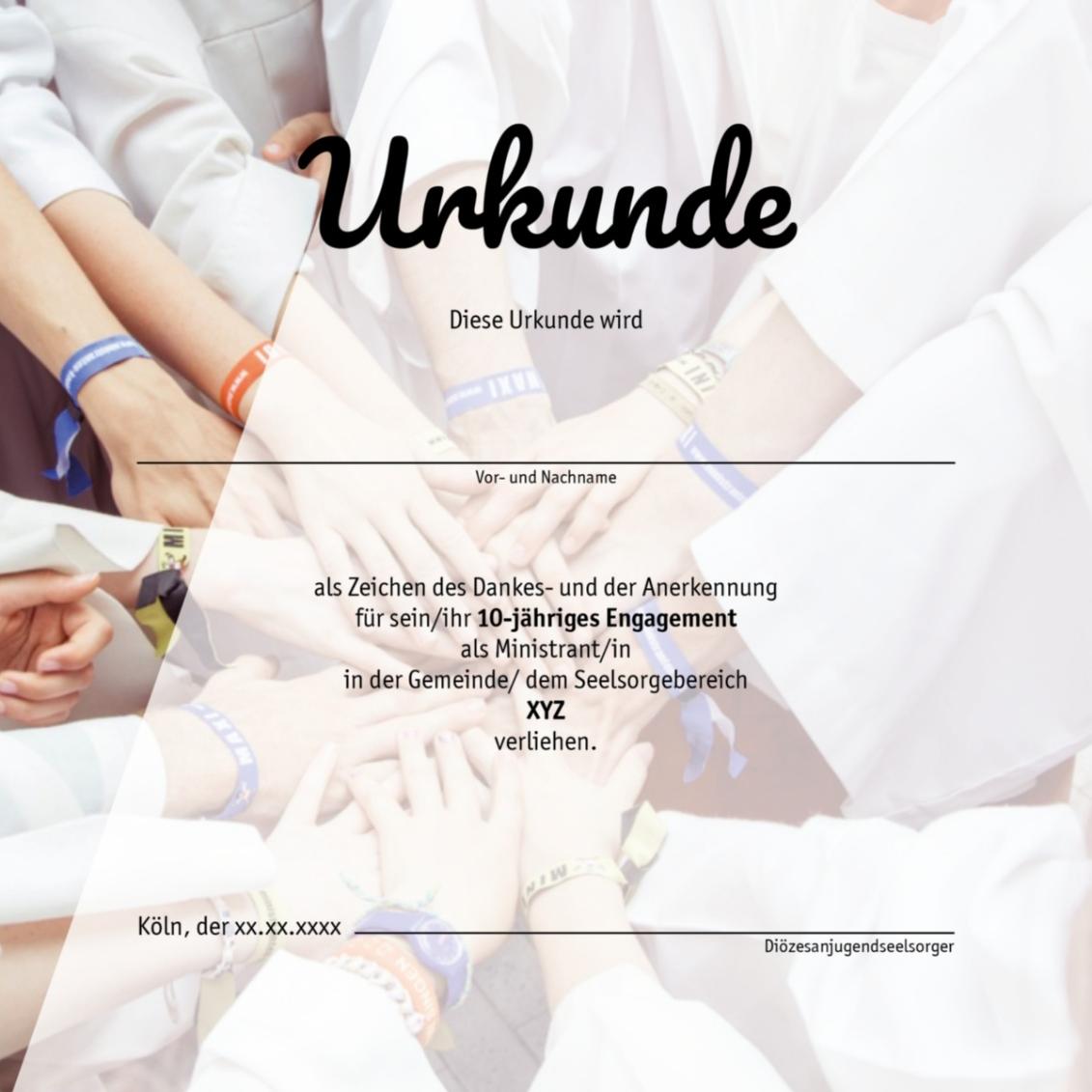 Vorlagen / Urkunden